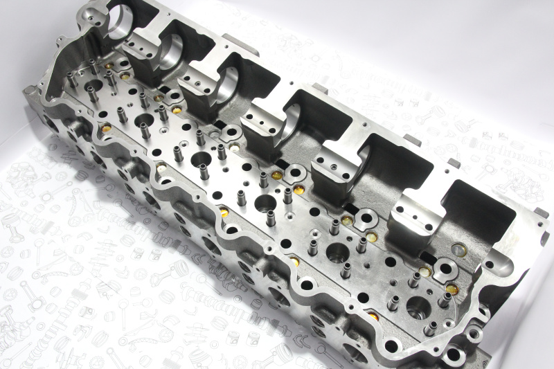 Головка блока цилиндров cat C15, C18 без клапанов 2237263, 2445849, 244-5849, 2436741, 243-6741, 2430943, 243-0943, 5839600, 583-9600, 3123565, 312-3565